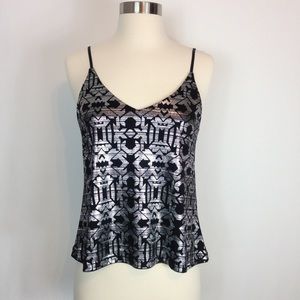 Material Girl Metallic Tank Top